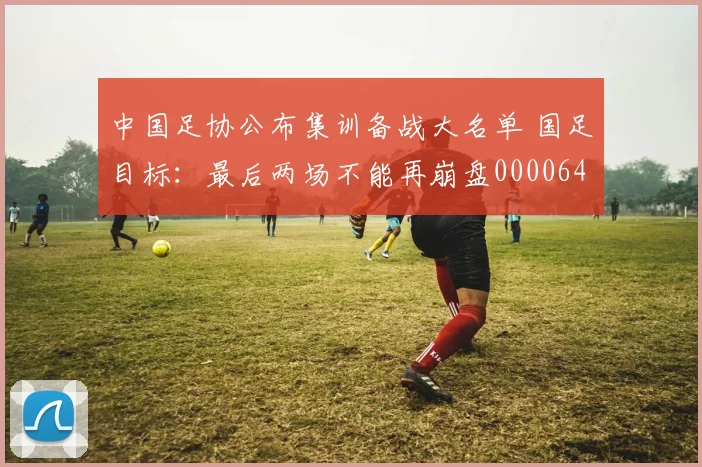 中国足协公布集训备战大名单 国足目标：最后两场不能再崩盘0000644