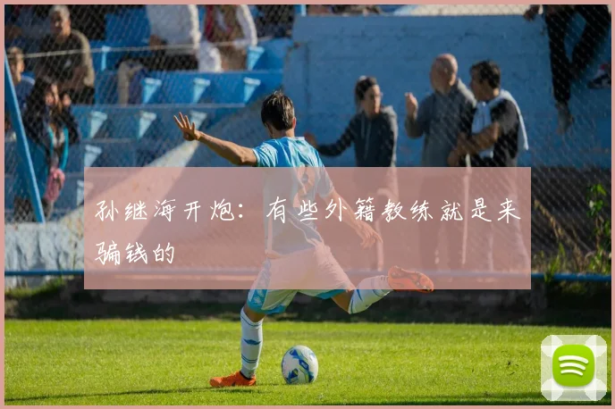 孙继海开炮：有些外籍教练就是来骗钱的