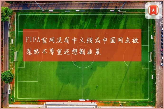 FIFA官网没有中文模式中国网友被惹怒不尊重还想割韭菜